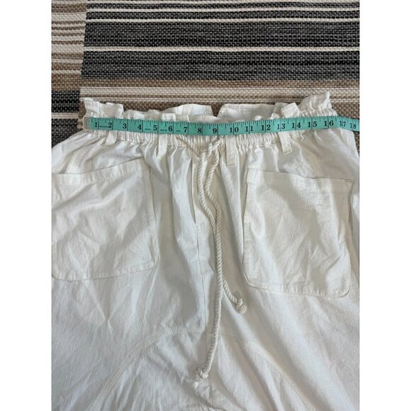 Free People Runyon Oversized Solid Harem Pants‎ Paperbag Waist Cream Size Small - Picture 12 of 15